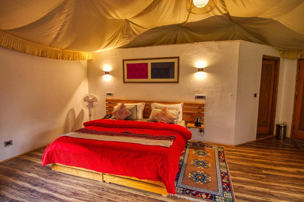 Postel nebo postele na pokoji v ubytování Chalet Seabuckthorn - Hunder