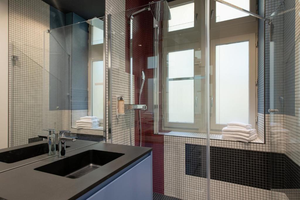 Koupelna v ubytování MiHotel Saint Jean