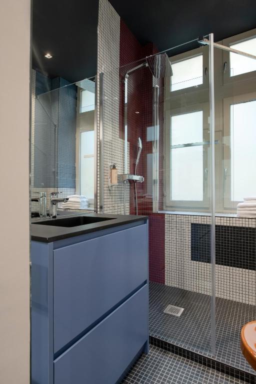 Kuchyň nebo kuchyňský kout v ubytování MiHotel Saint Jean