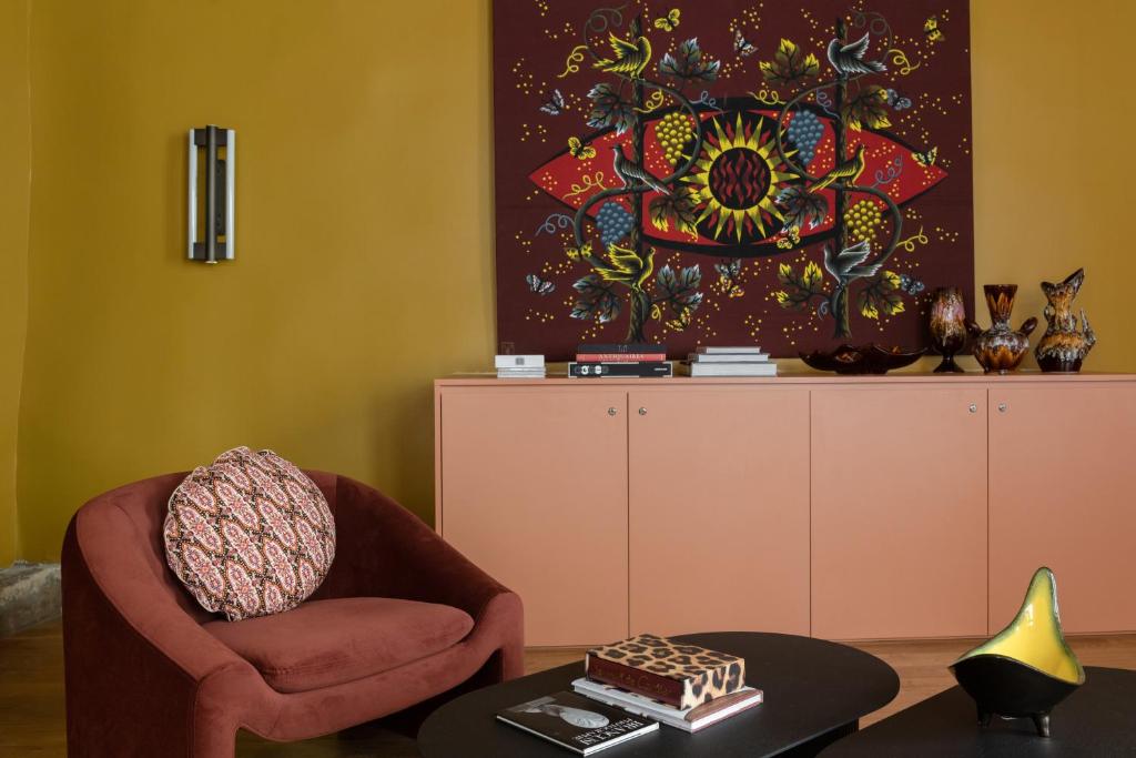 Posezení v ubytování MiHotel Saint Jean