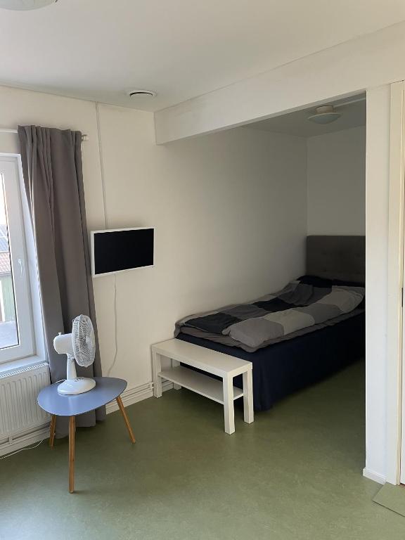 TV a/nebo společenská místnost v ubytování Hotell Silverborgen