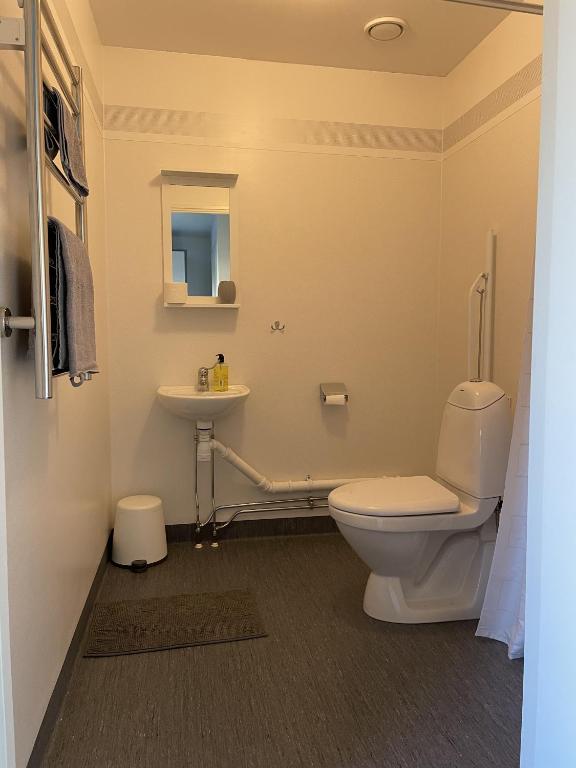Koupelna v ubytování Hotell Silverborgen