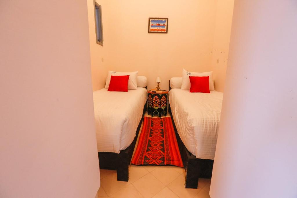 Postel nebo postele na pokoji v ubytování Riad Alech
