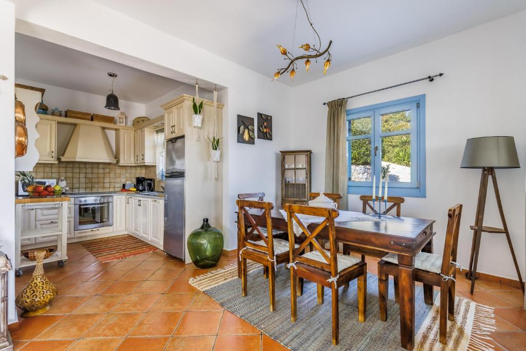 Kuchnia lub aneks kuchenny w obiekcie villa Avaton near Skopelos town