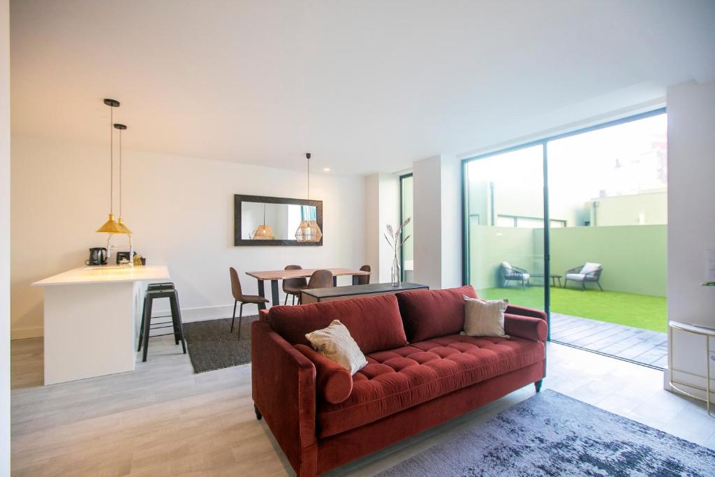 Et opholdsområde på Loulé Luxury Garden W/ AC