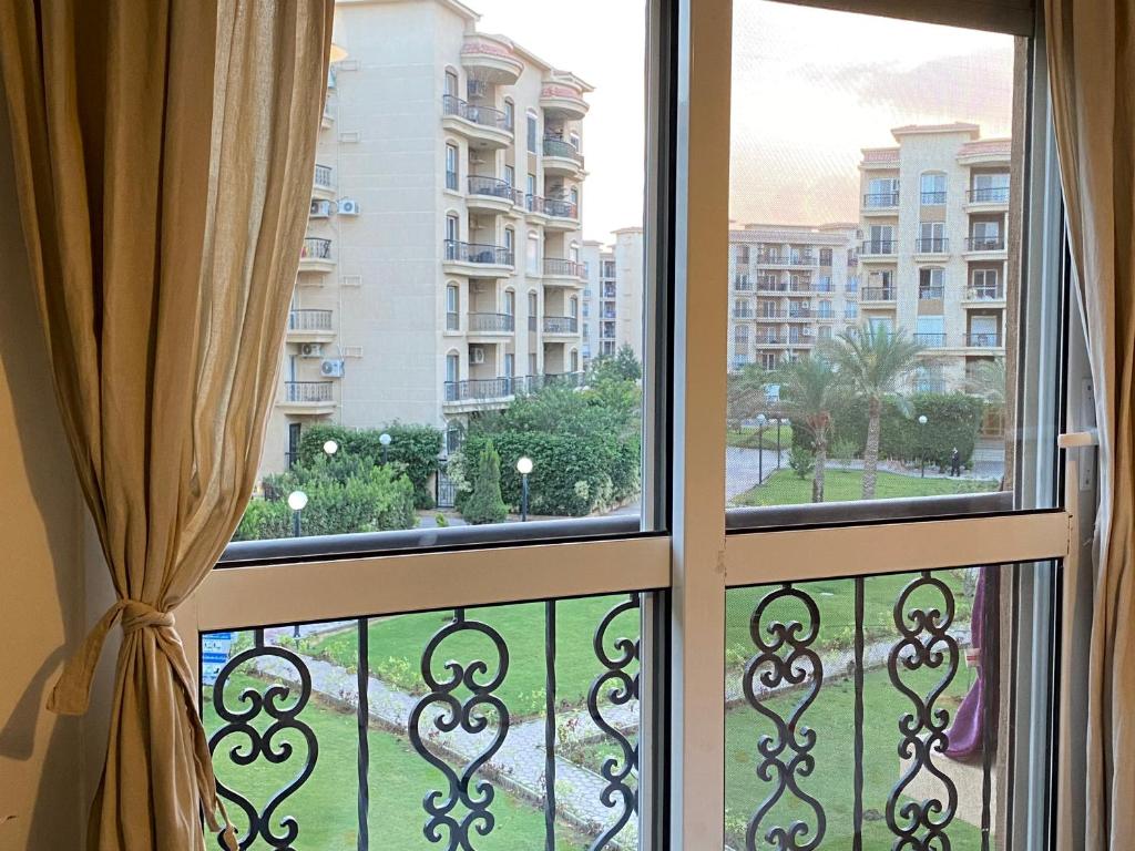 Balkón nebo terasa v ubytování Al-Rehab luxury apartment Families only