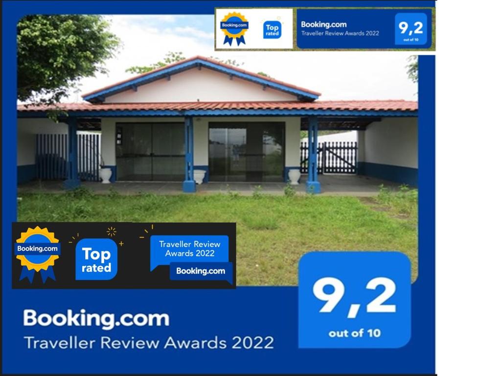 ein Screenshot eines Hauses mit den besten Maklerbewertungen in der Unterkunft Casa de Praia Intanhem - Cibratel II in Itanhaém