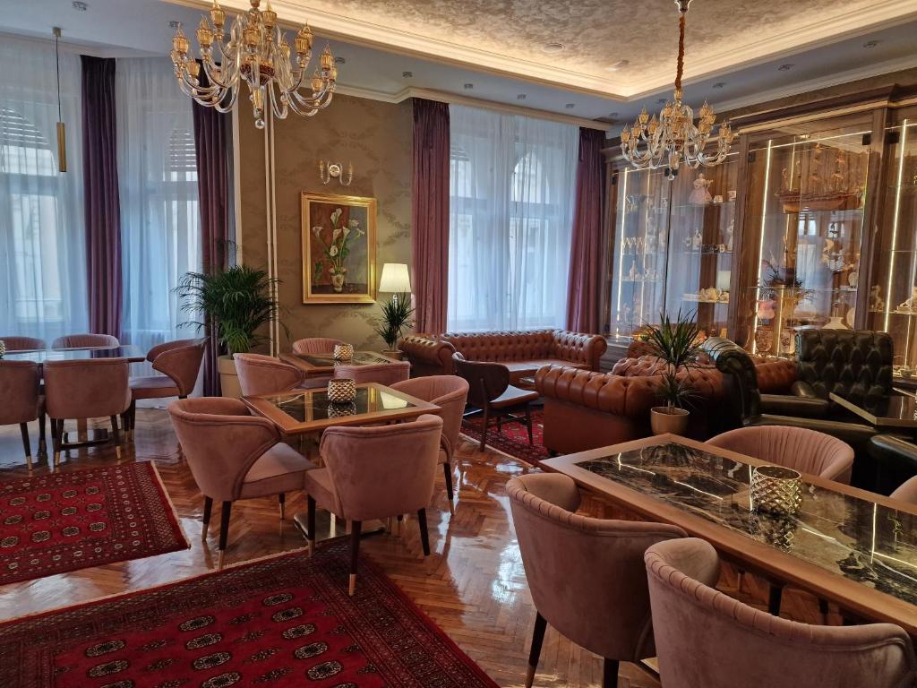Posezení v ubytování Queen Palace