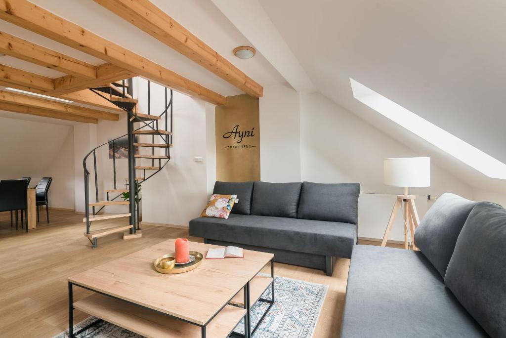 Posezení v ubytování Ayni apartman