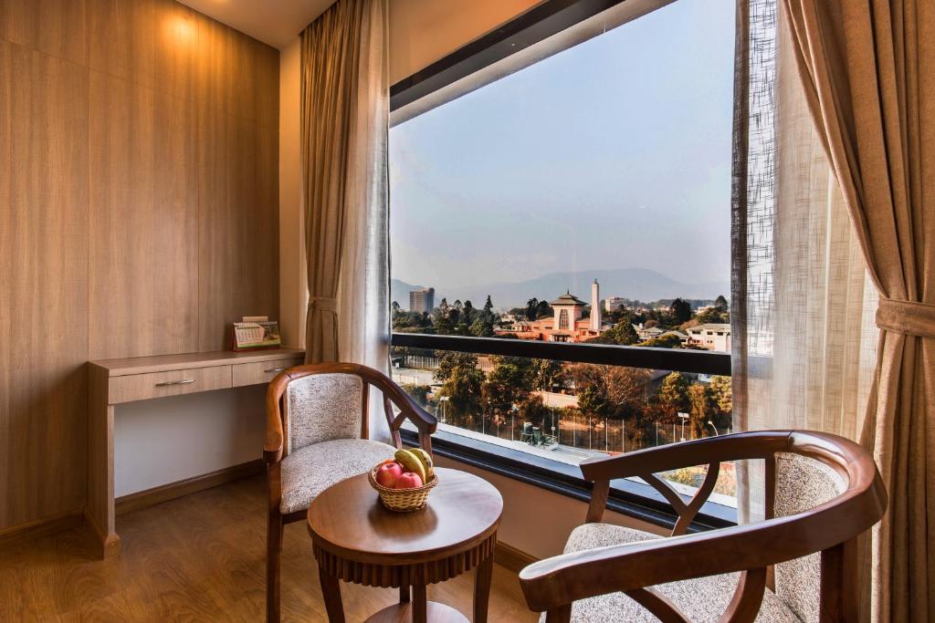 Balkón nebo terasa v ubytování Landmark Kathmandu