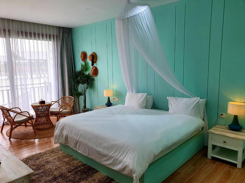 Shanghai Resort - 豪华双人房间与阳台