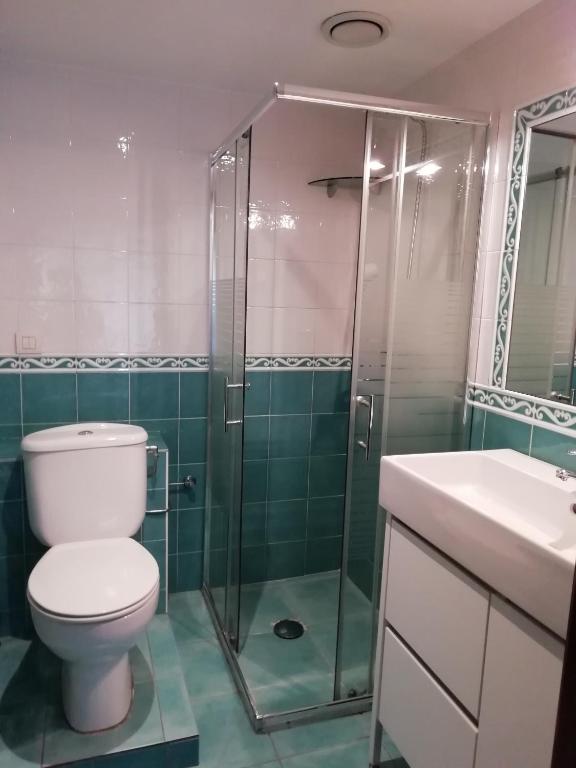 Koupelna v ubytování Hostel Costa Gijon