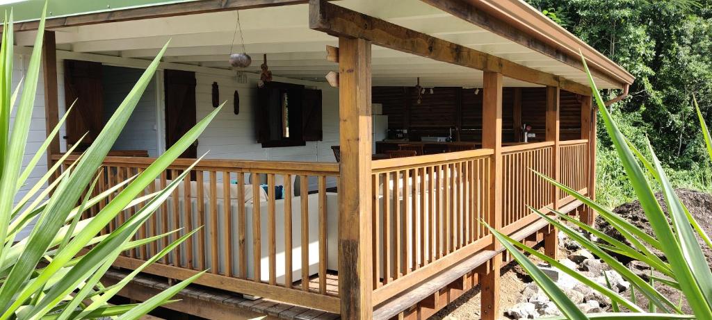 Balkón nebo terasa v ubytování Habitation Colas