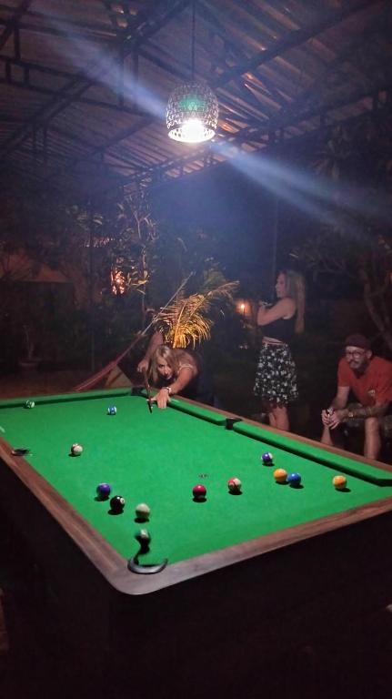 Biliár nebo kulečník v ubytování Dream Beach Hostel Lembongan