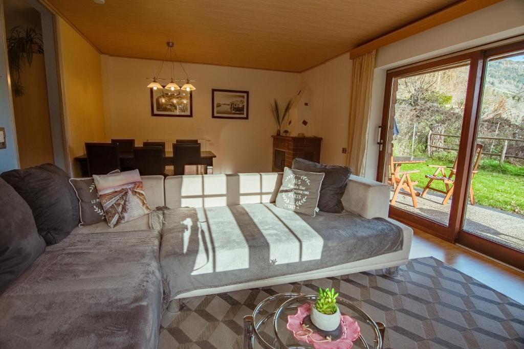 Posezení v ubytování Ferienhaus Stolz