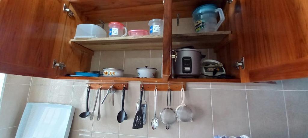 Kuchyň nebo kuchyňský kout v ubytování Villas Karen