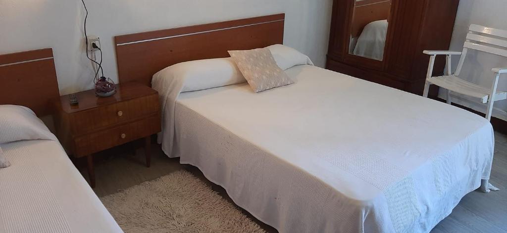 Posteľ alebo postele v izbe v ubytovaní Vivienda Vacacional Sabinosa