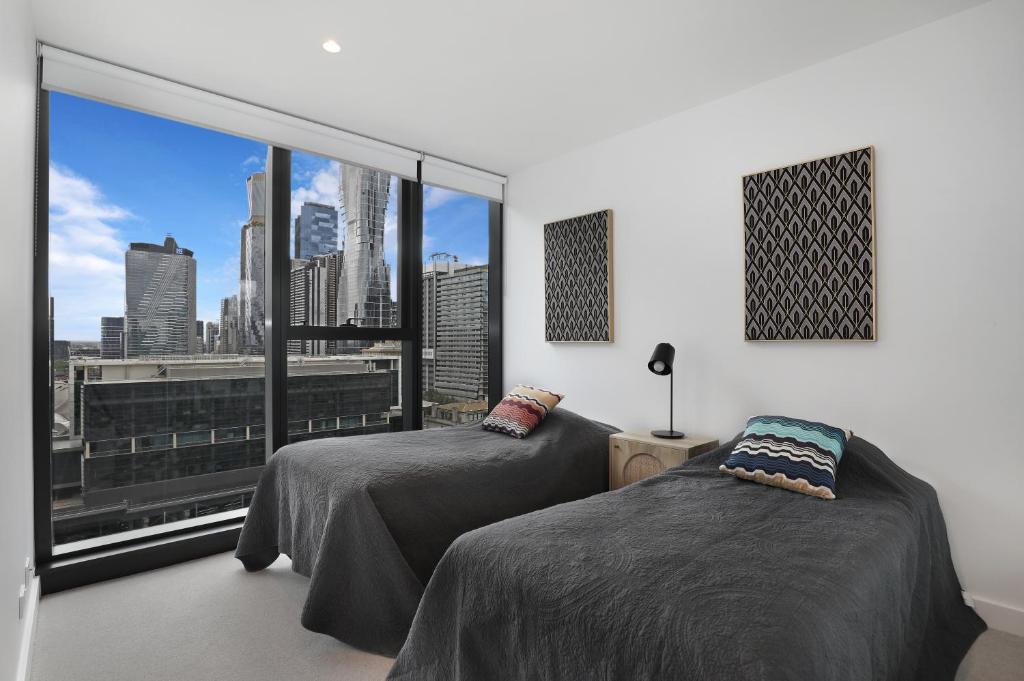 Orange Stay at Melbourne Quarter - Apartamento De Dos Dormitorios De Un Baño