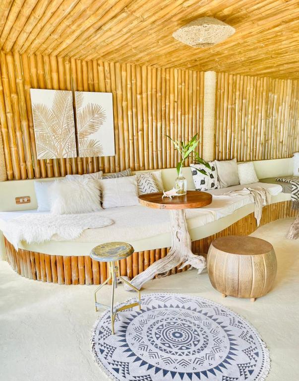 Posezení v ubytování The Beach House Ocam Ocam