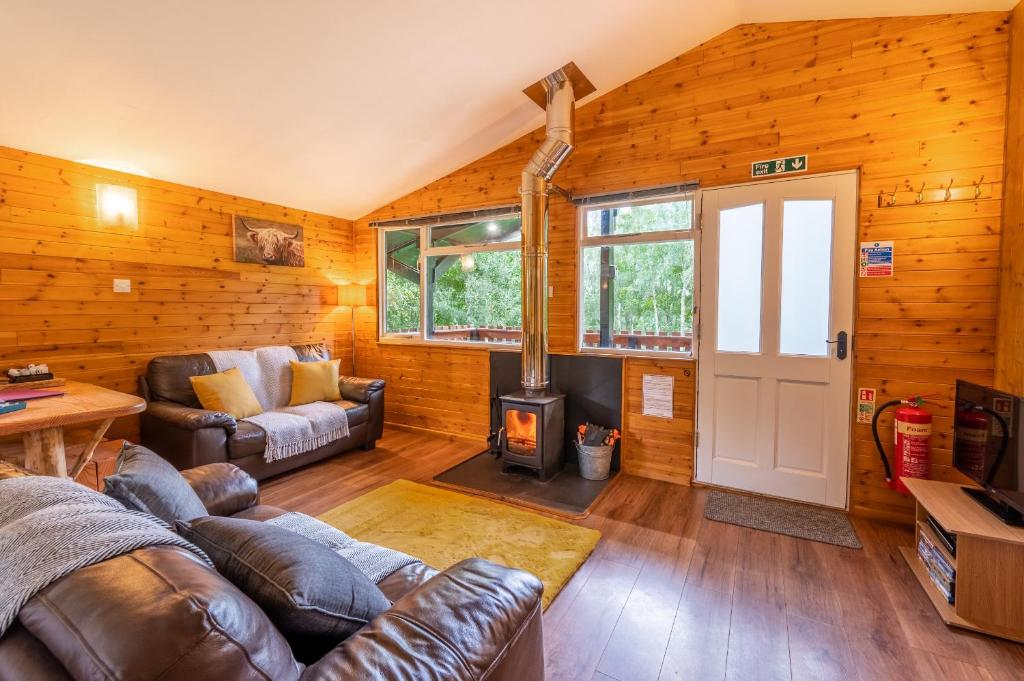 Ruang duduk di Ancarraig Lodges