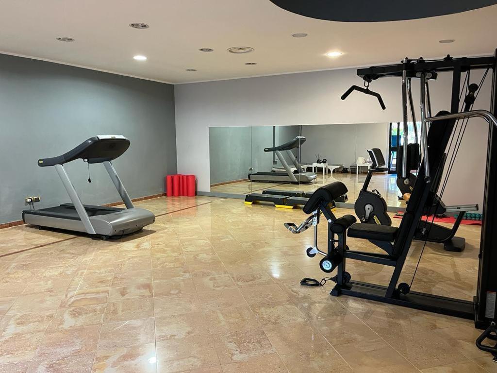 Fitness centrum a/nebo fitness zařízení v ubytování Resort Sciabache