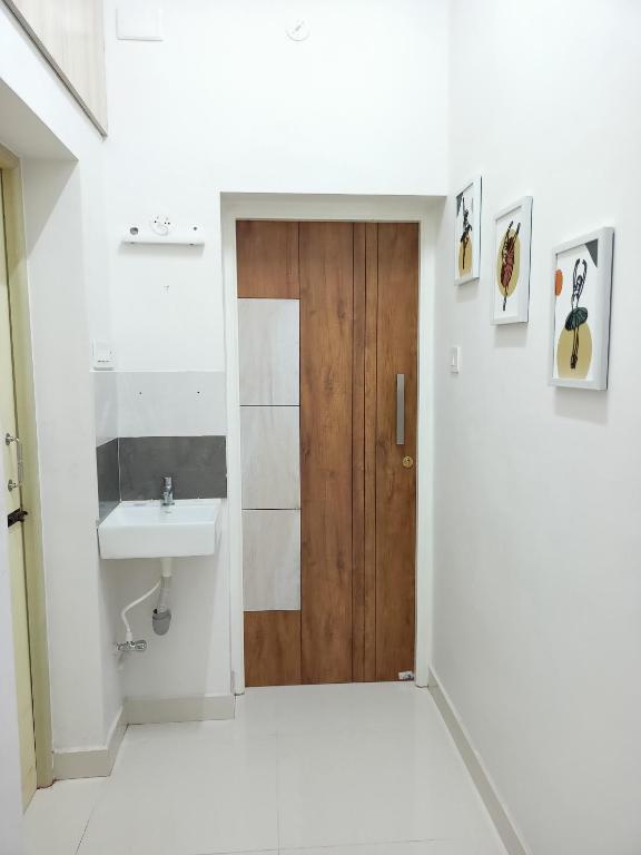 Koupelna v ubytování Meadows Homestay