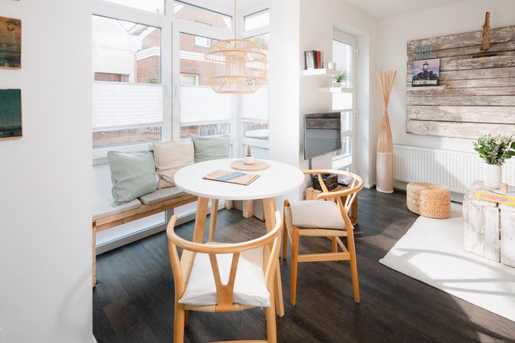 Kuchyň nebo kuchyňský kout v ubytování Haus Salz&Sand Wohnung Salz