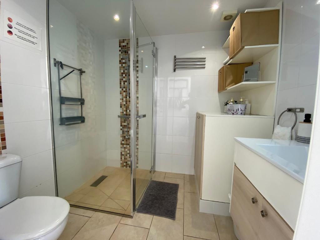 Koupelna v ubytování Apartamento relax Tauro