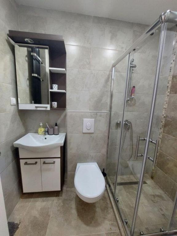 Koupelna v ubytování Apartman Loly Zlatibor