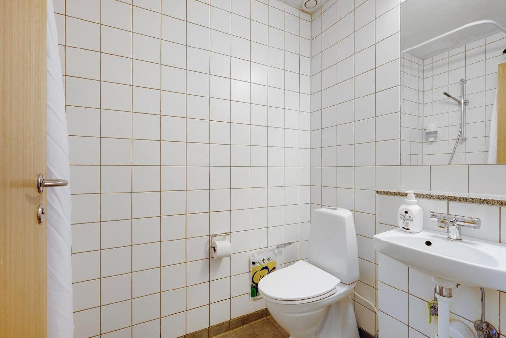 Koupelna v ubytování Danhostel Hillerød