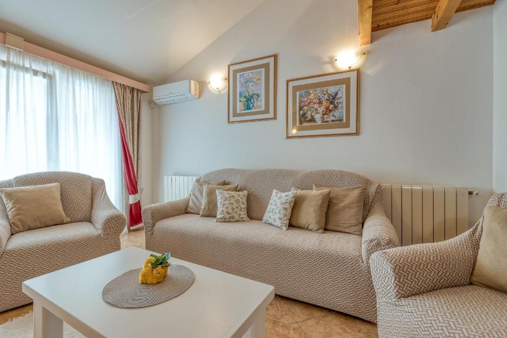 Posezení v ubytování Apartments Slavica