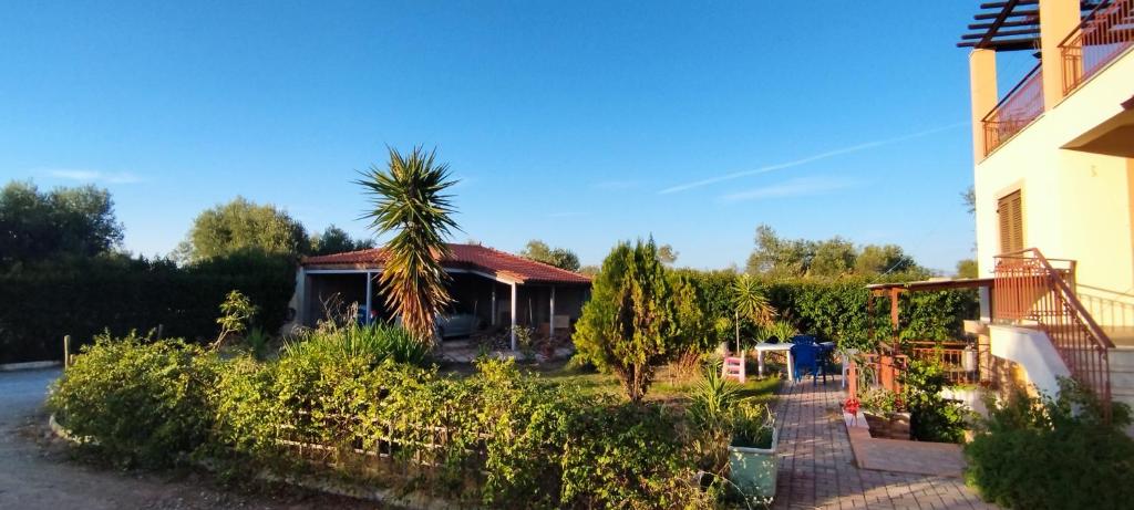 Vonkajšia záhrada v ubytovaní Kounis Villa