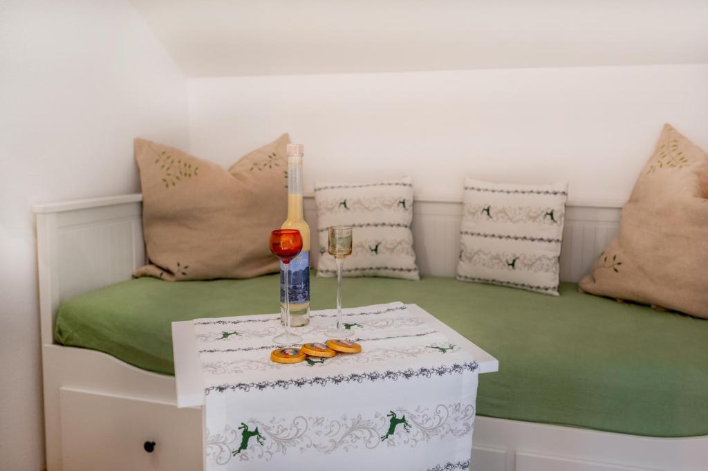 Postel nebo postele na pokoji v ubytování Haus Mayerhofer