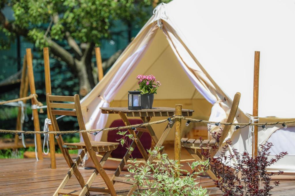 Zahrada ubytování Valea Doftanei Glamping