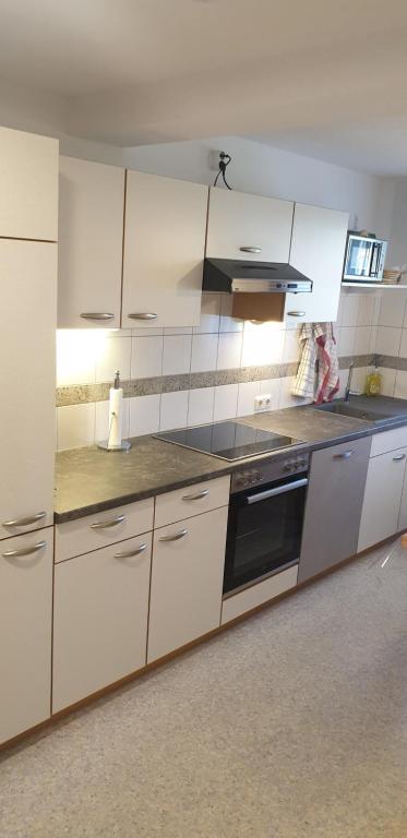 Kuchyň nebo kuchyňský kout v ubytování Haus Bilgeri