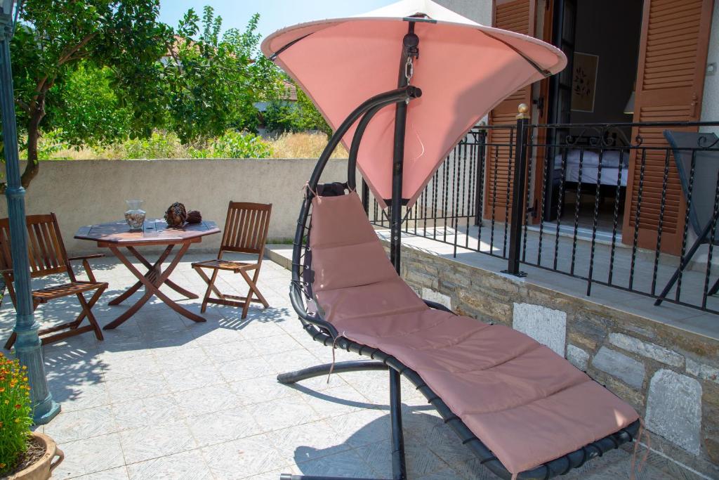 Balkón nebo terasa v ubytování Eleni Zirganou Studios & Apartments