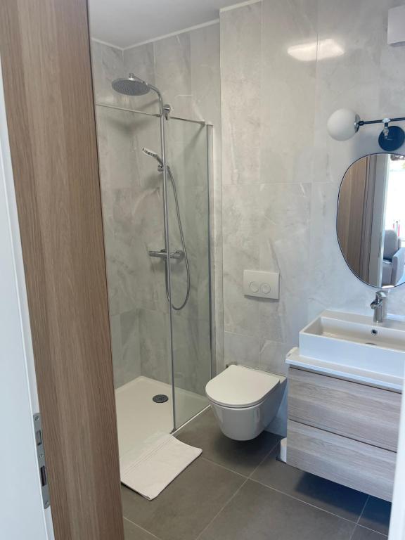 Kúpeľňa v ubytovaní Soltysovka apartments