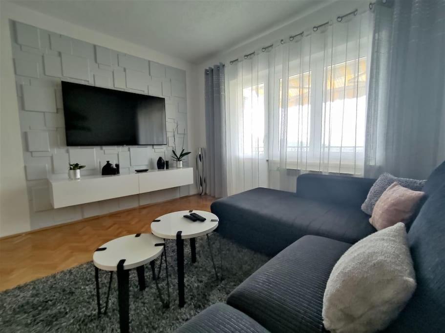 TV a/nebo společenská místnost v ubytování Apartman Toni, Gata