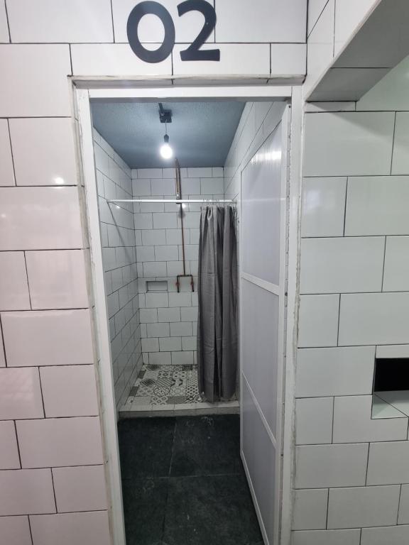Koupelna v ubytování Residencia Ximatario