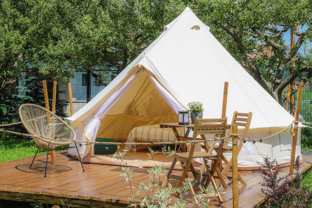 Zahrada ubytování Valea Doftanei Glamping