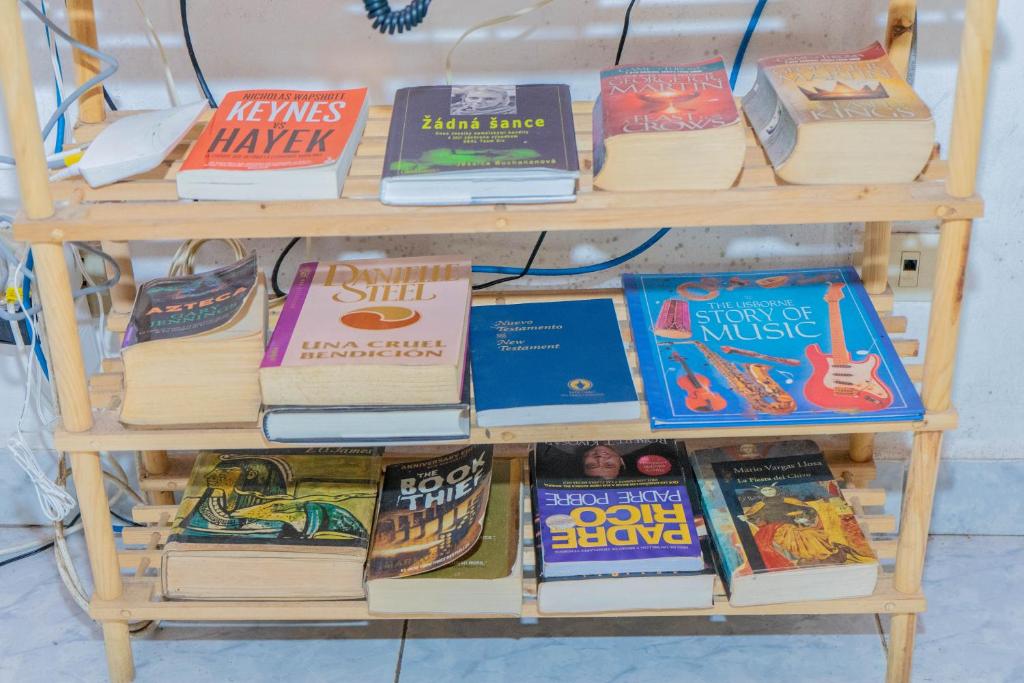 The library in a hosteleket