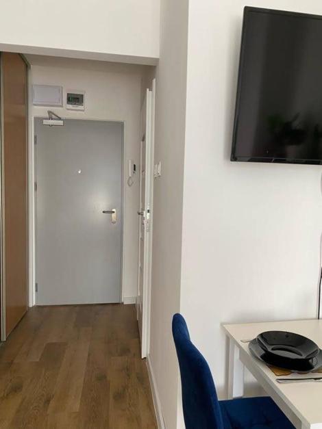 Televízia a/alebo spoločenská miestnosť v ubytovaní Apartamenty nad zalewem 222