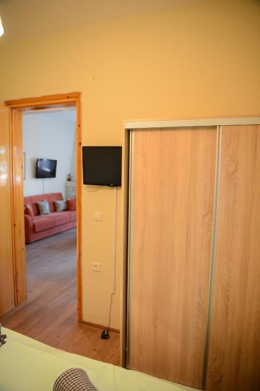 Posteľ alebo postele v izbe v ubytovaní ZeusPlace Valentina's house Elatochori