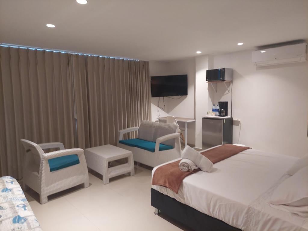 Bahia San Andres Hospedaje - 三个房间
