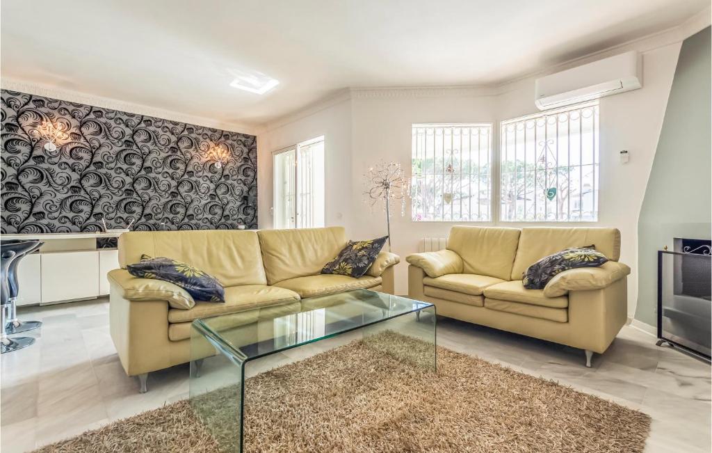 A seating area at Gorgeous Apartment In Calahonda