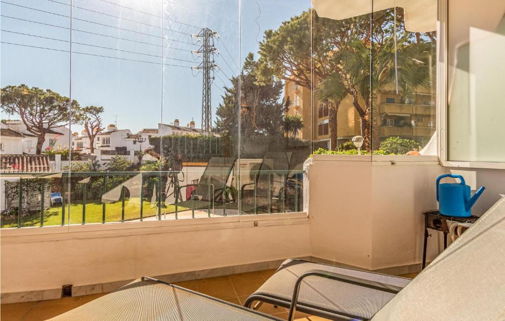 A balcony or terrace at Gorgeous Apartment In Calahonda