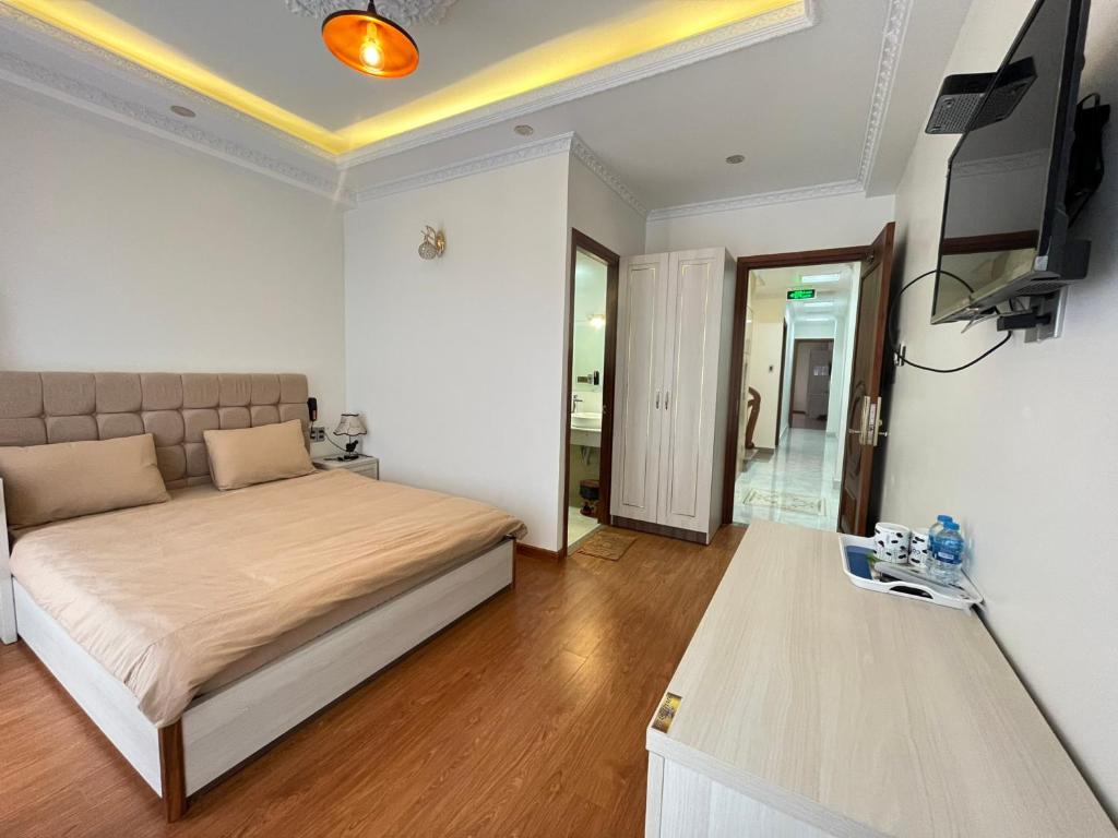 TV a/nebo společenská místnost v ubytování Thanh Anh Hotel Da Lat