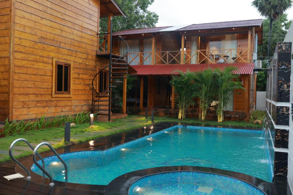 Bazén v ubytování Wooden ECR Sea Resort nebo v jeho okolí