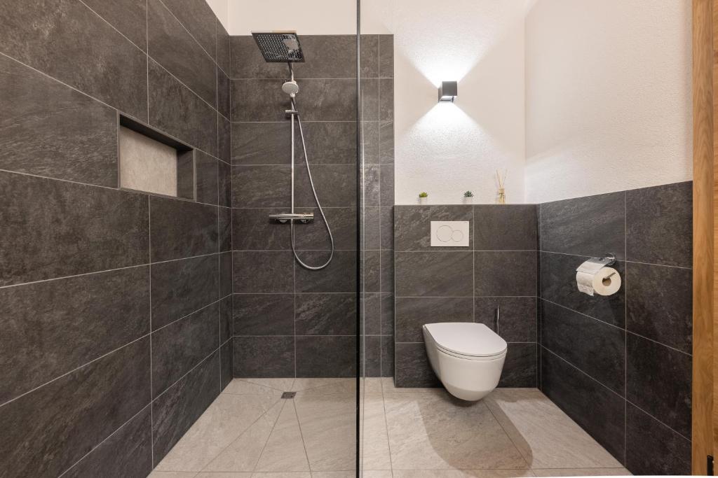 Koupelna v ubytování Apartments am Bichl