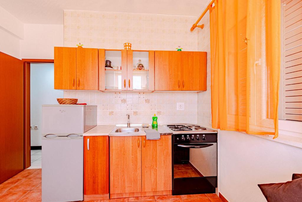Kuchyň nebo kuchyňský kout v ubytování Siriščević Apartment